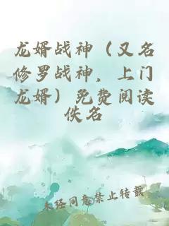 龍婿戰神（又名修羅戰神，上門龍婿）免費閱讀